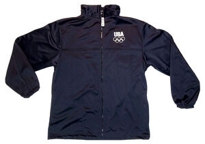 United States Olympic Committee Women's Large Black Zip Long Sleeve Jacket